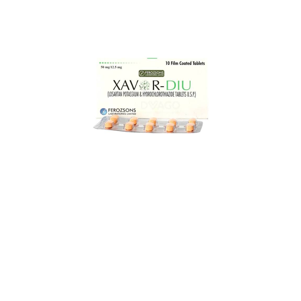 Xavor diu 50/12.5mg tablet